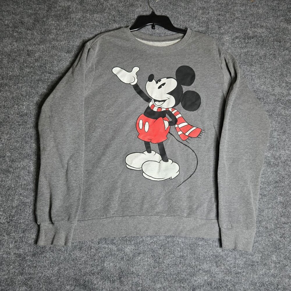 Gray Disney Mickey Mouse sweatshirt Unisex XL size